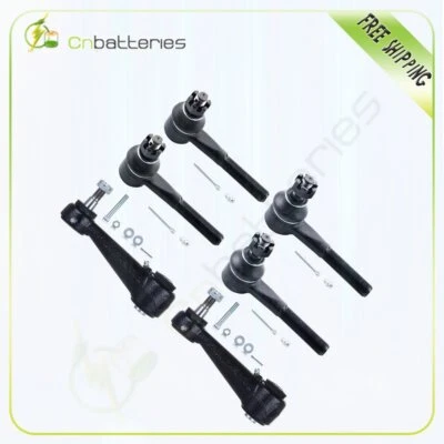 Barra de amarre exterior interior delantera 6 piezas + brazos locos para Dodge B350 1981-1994 2x2 Foto 1 de 4