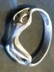 Vtg Handmade Taxco Mexico Dancer Figure Solid 925 Silver Ring #JMWR13190224JBX - Picture 1 of 16