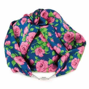 Rosengarten Rosa Mehrfarbig Liberty Print Reine Satin Seide Infinity Schal - Bild 1 von 2
