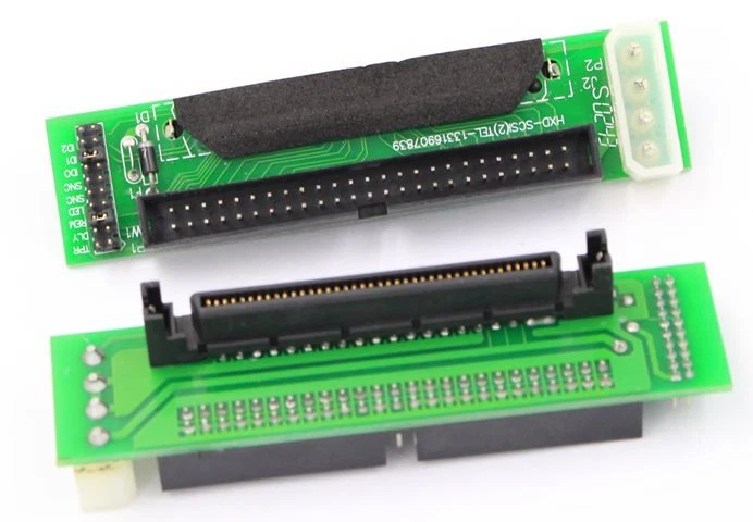 SCSI SCA 80-Pin To IDC 50-Pin Male Adapter SCSI 80-50 Card - Image 1 of 1
