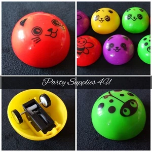 4 x Mini Animal Pull Back Fun Racers/Scaters Insect/Panda/Party Bag Fillers/Toy - Picture 1 of 6