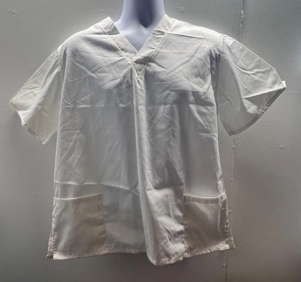 Natural Uniforms B101 Scrub Top, White, Small - Image 1 of 2