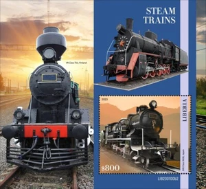 Steam Trains MNH Stamps 2023 Liberia S/S - Picture 1 of 1