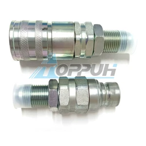 #10 JIC Thread 1/2" Hydraulic Quick Connect Coupler for Bobcat Case Kubota - Picture 1 of 5