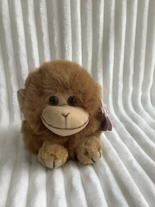 VINTAGE Swibco 1997 Puffkins Amber the Monkey  Plush 5” - Picture 1 of 10