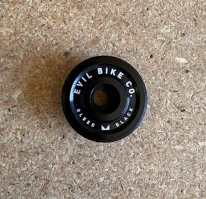 Evil Bike Co. Bleed Black Bike Bicycle Headset Stem Top Cap 1 1/8 - Picture 1 of 3