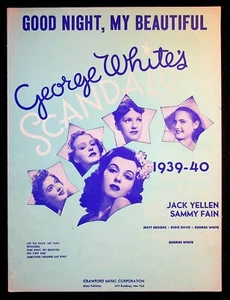 George White's Scandals 1939 Noten Ann Miller Ella Logan Cover Broadway - Bild 1 von 4