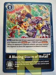 A Blazing Storm of Metal! ® BT5-103 U ® Non Comune ® Digimon ® Inglese - Imagen 1 de 1