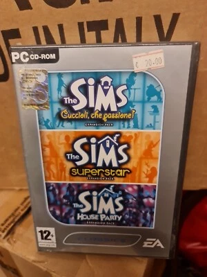 The Sims Expansion Pack - Cuccioli che passione - Superstar- House party - NUOVO - Immagine 1 di 2