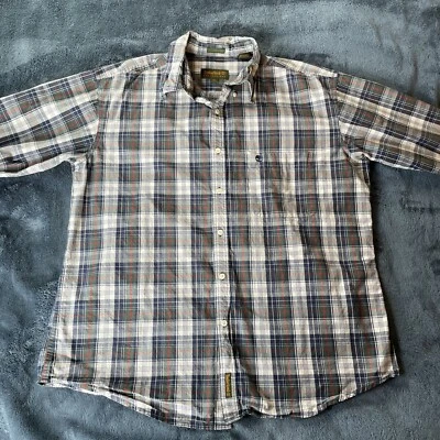 Camisa Timberland Weathergear abotonada manga larga cuello a cuadros para hombre talla XL Foto 1 de 4