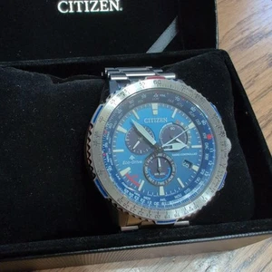Citizen Promaster CB5000-50L Funkuhr blau gebraucht in gutem Zustand - Bild 1 von 12