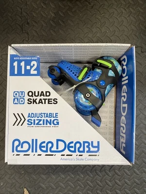 Roller Derby Sports Kid’s Roller Skate In Dinosaur Blue/Black  Boys Size (11-2) - Image 1 of 3