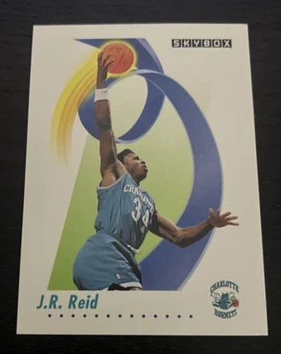 1991-92 SkyBox - #32 - J.R. Reid - Charlotte Hornets - Image 1 of 2