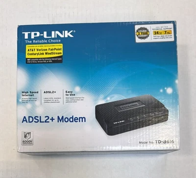 TP-Link ADSL2+ Modem, Up to 24Mbps Downstream Bandwidth TD-8616 - Image 1 of 4