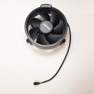 AMD 712-000052 90mm AM4 Aluminum Heatsink Fan (Used) box included - Photo 1/5