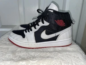 Damen 8,5 - Air Jordan 1 Mid SE Utility Canvas weiß schwarz rot DD9338-016 - Bild 1 von 5