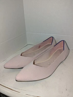 ROTHY'S Women's Sz. 9 The Point Ballet Pink Poinred Toe Slip On Ballet Flats  - Image 1 of 4