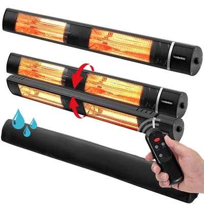 HEIDENFELD HOME & LIVING Heizstrahler Infrarotstrahler Terrassenstrahler Wärmestrahler Infrarot 3000 Watt