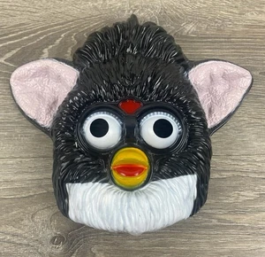 BLACK FURBY FOR DISPLAY OR DECORATION HALLOWEEN MASK PVC - Picture 1 of 3