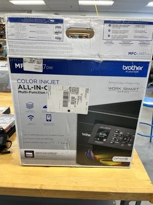Brother Work Smart Series MFC-J497DW All-In-One Printer Used NO INK - Image 1 of 4