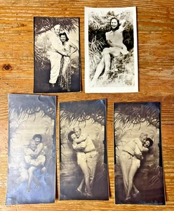 2. Weltkrieg Foto Lot Soldaten asiatische Frauen Bordell Portrait Freundinnen 5 Teile - Bild 1 von 6