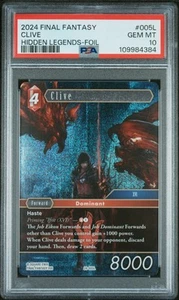 Final Fantasy Hidden Legends 005L Clive Foil Card PSA 10 GEM MINT - Picture 1 of 2