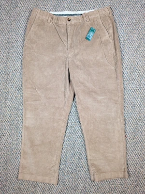 LL Bean Pants Men’s 38x28 dark Khaki Classic 5 Pocket Corduroy Work 502835 Hike - Image 1 of 4