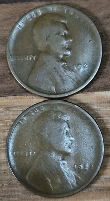 1922 No D or weakd  weak reverse And 1922 Weak D weak reverse Lincoln Cents Lot - Image 1 of 4