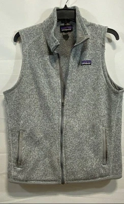 Patagonia Women's Gray Better Sweater Fleece Full Zip Vest Size L - Image 1 of 4