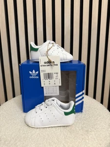 adidas Stan Smith Crib Baby Sneaker Weiß / Grün FY7890 Gr. 18 / 2K NEU OVP ! - Bild 1 von 6