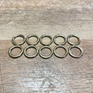 10x Sprenger Messingringe Ø 13 mm poliert massiv Messing Ringe O-Ringe Rundring - Picture 1 of 3