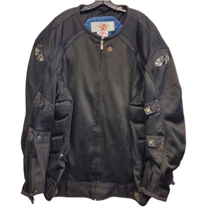 JOE ROCKET Jacket PHOENIX 4.0 Mens 5XL Black Motorcycle Mesh Padded Snap Biker - Picture 1 of 15