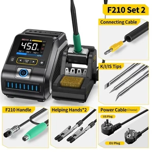 200W FNIRSI Soldering Iron Kit Electronics Welding Tool Adjustable Temp DWS-200 - Bild 1 von 21