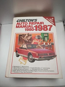 Chilton's Auto Repair Manual 1980-1987 Collector's Edition Hardcover Book - Picture 1 of 5