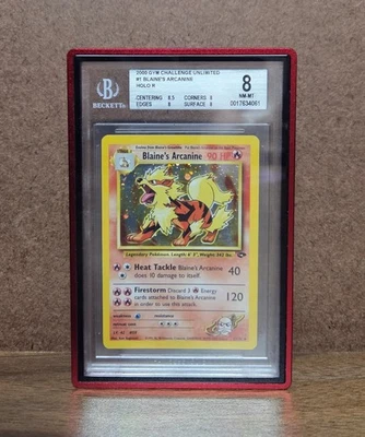 BGS 8 Blaine's Arcanine Holo Gym Challenge - Image 1 of 2