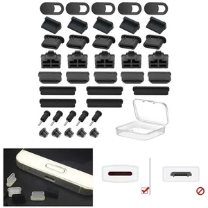 Silicone Dust Cover Set for USB A Ports on For Laptops and Mobile Devices - Zdjęcie 1 z 22