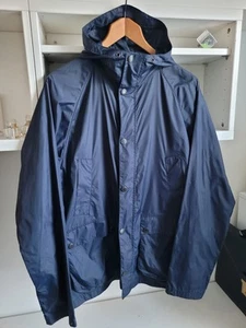Chaqueta Ligera Barbour Classic Bedale Grande Azul Marino Con Capucha Excelente Estado - Imagen 1 de 20
