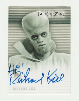Twilight Zone Autograph Card A-3 Richard Kiel As The Kanamit Rittenhouse - Image 1 of 2