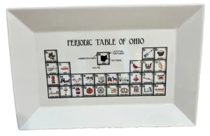 Periodensystem von Ohio rechteckige Keramikplatte Servierplatte 14"X9" - Bild 1 von 19