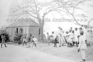 Mqq-28 Children Playing Cricket, St Lucia, West Indies. Photo - Picture 1 of 1