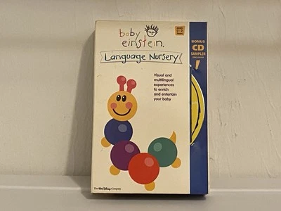 Baby Einstein Language Nursery VHS (w/CD) 2003 Foto 1 de 4