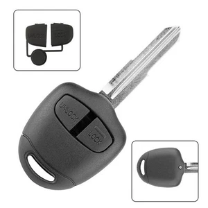For Mitsubishi PAJERO Key Shell Replacement MIT8 Black ABS Constructed - Picture 1 of 12