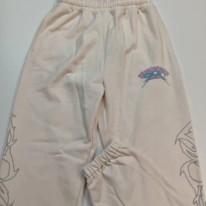 UNKNOWN London Mens Small Sweatpants Cream Off White Joggers (S) Baggy Fit Pants - Picture 1 of 13
