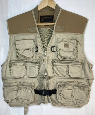Chaleco Safari Rio Bravo Vintage Beige Sin Mangas Táctico Senderismo Pesca Talla L Foto 1 de 4