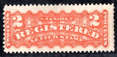 CANADA 1875 REGISTRATION STAMP SCOTT #F1 MINT NEVER HINGED - Image 1 of 2