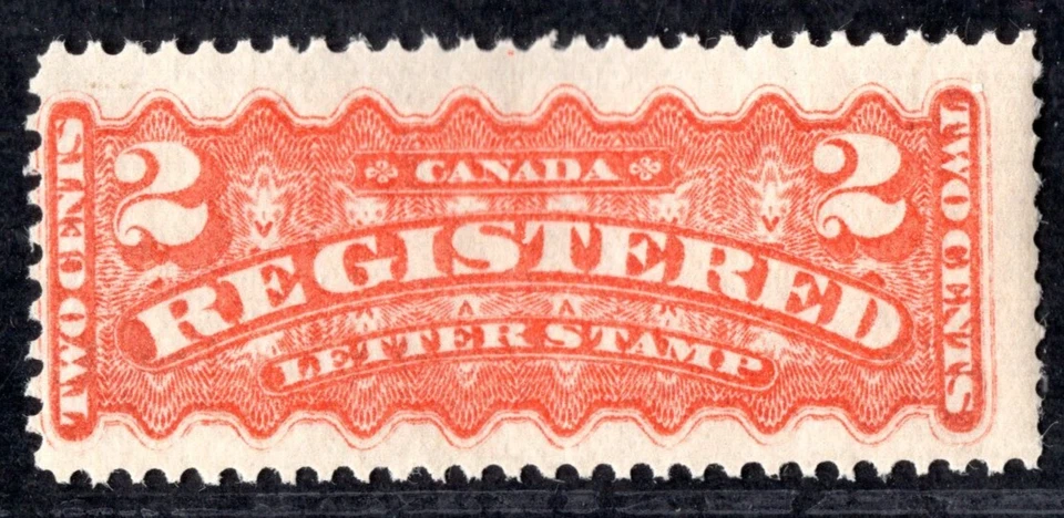 CANADA 1875 REGISTRATION STAMP SCOTT #F1 MINT NEVER HINGED - Image 1 of 2