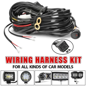 Wiring Harness Kit ON-OFF Switch Offroad Relay Fuse LED Work Light Bar 2-Lead - Picture 1 of 8