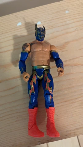 2011 Basic Then Now Forever SIN CARA Blue Wrestling Action Figure WWE WWF Cover