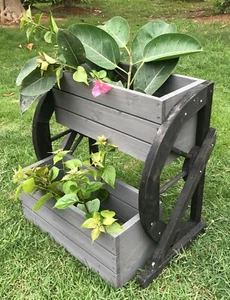 Seny 2 Tier Raised Garden Bed Wooden Elevated Garden Planter Kit Outdoor Indoor  - Picture 1 of 2