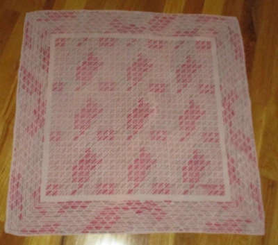 Vintage Anne Klein Pink Fuchsia Geometric 100% Silk Square Scarf 25" - Image 1 of 2